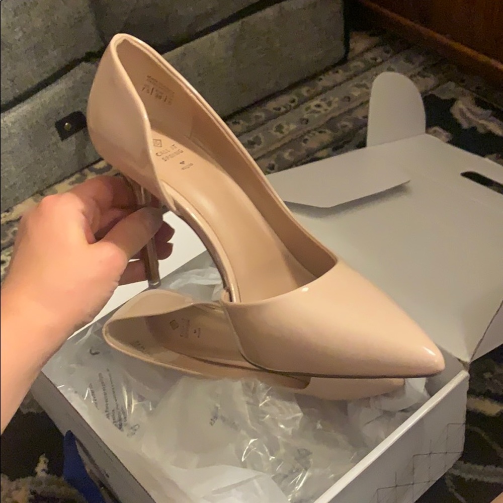 Call it Spring Nude Heels - Picture 2 of 3
